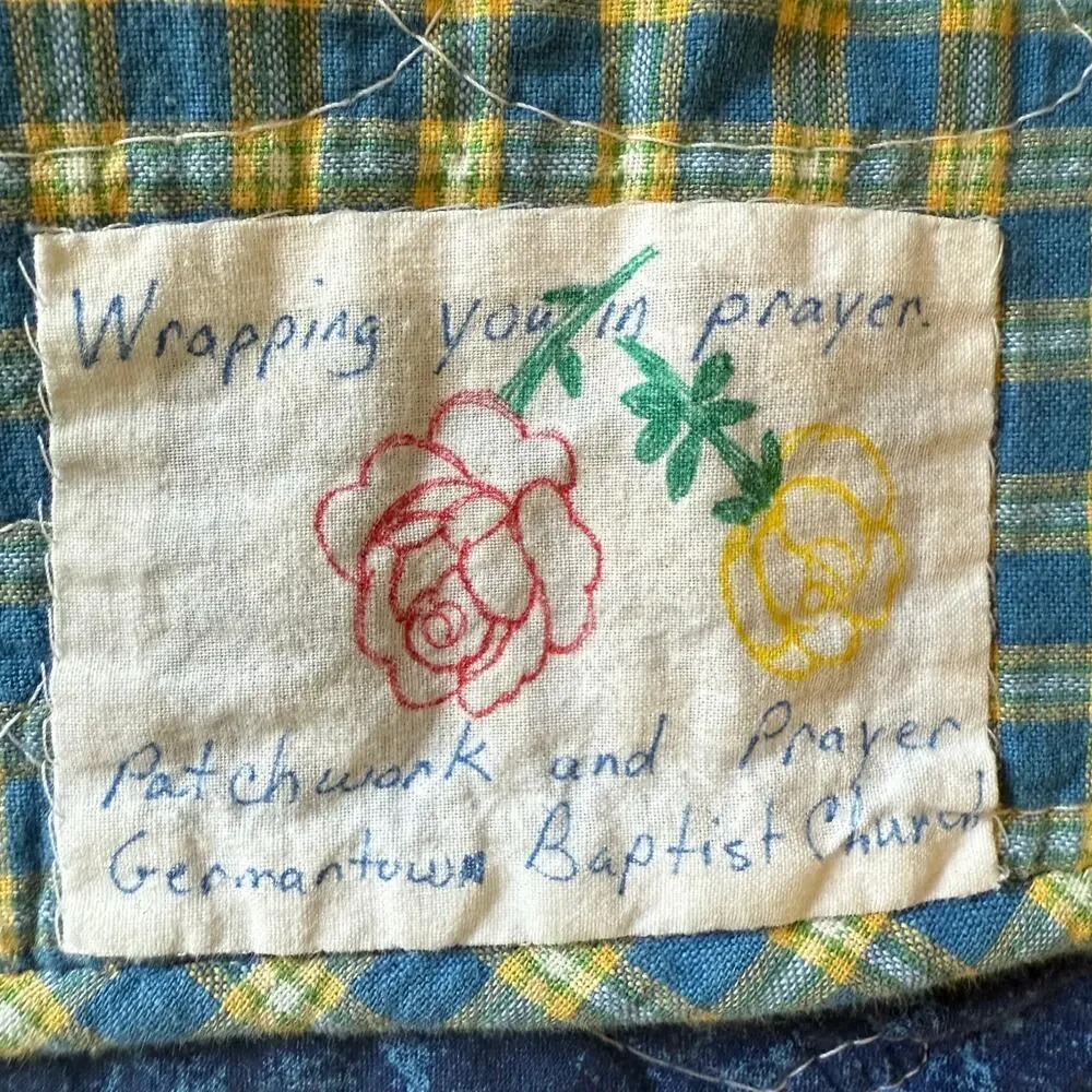 Hand Made Vintage Crib Quilt 42x66 Dinosaur Themed Rustic Retro  Machine Quilted